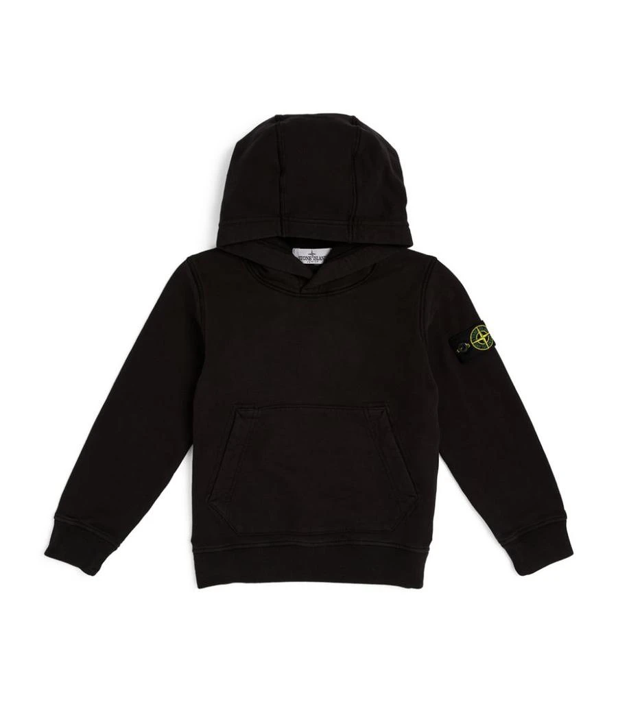 商品Stone Island Junior|Cotton Compass-Patch Hoodie (4-14 Years),价格¥1272,第1张图片