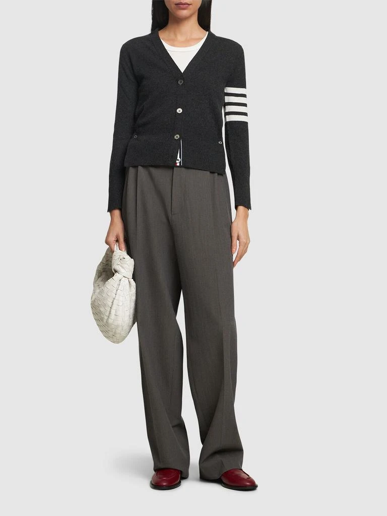 商品Thom Browne|Intarsia Stripes Cashmere Knit Cardigan,价格¥12968,第1张图片详细描述