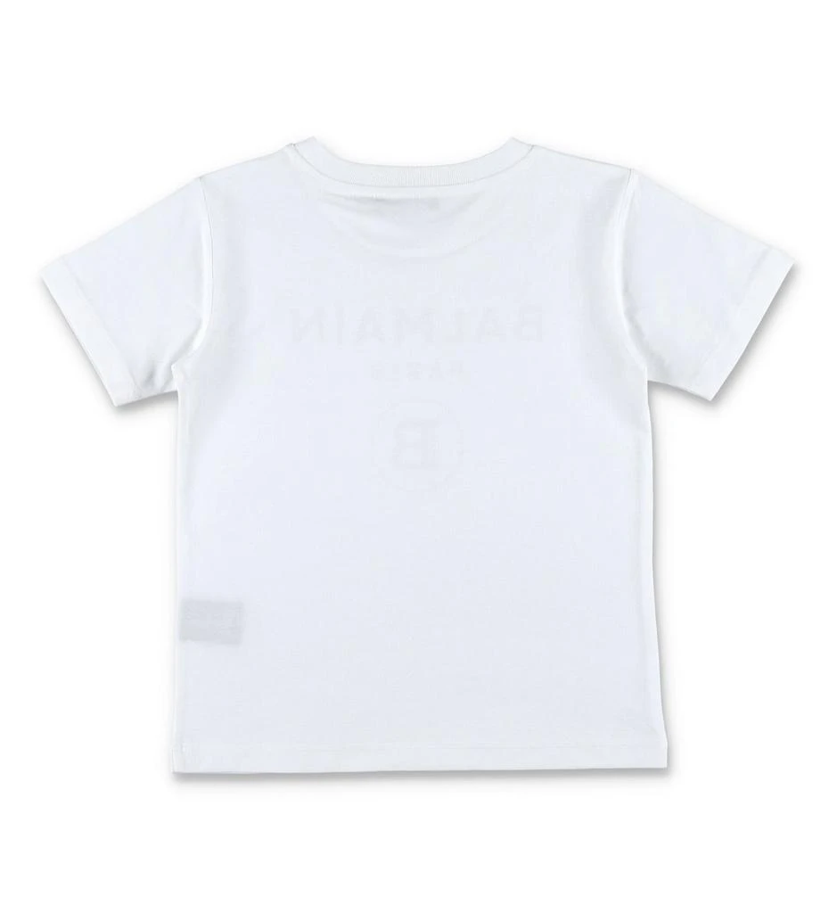 商品Balmain|Balmain Kids Logo Detailed Crewneck T-Shirt,价格¥382,第2张图片详细描述