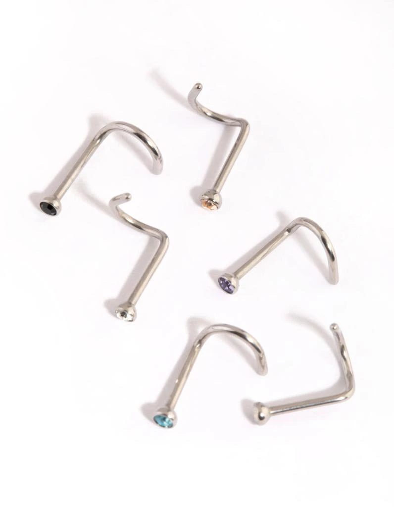 商品Lovisa|Surgical Steel Frosty Nose Stud Pack,价格¥191,第1张图片