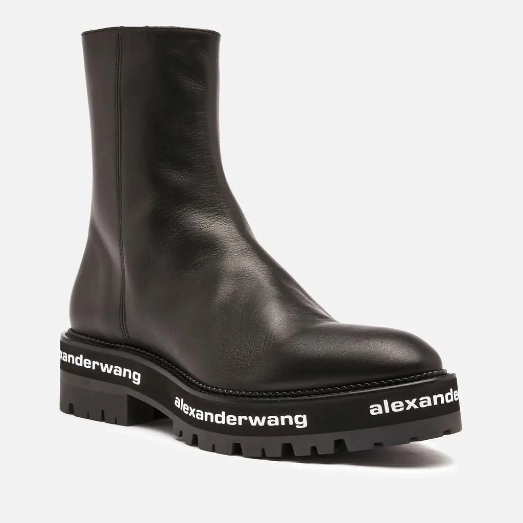 商品Alexander Wang|Alexander Wang Women's Sanford Leather Chelsea Boots - Black,价格¥3658,第3张图片详细描述