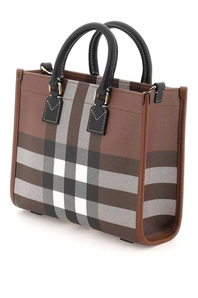 商品Burberry|Burberry Tartan Checked Freya Tote Bag,价格¥8701,第2张图片详细描述