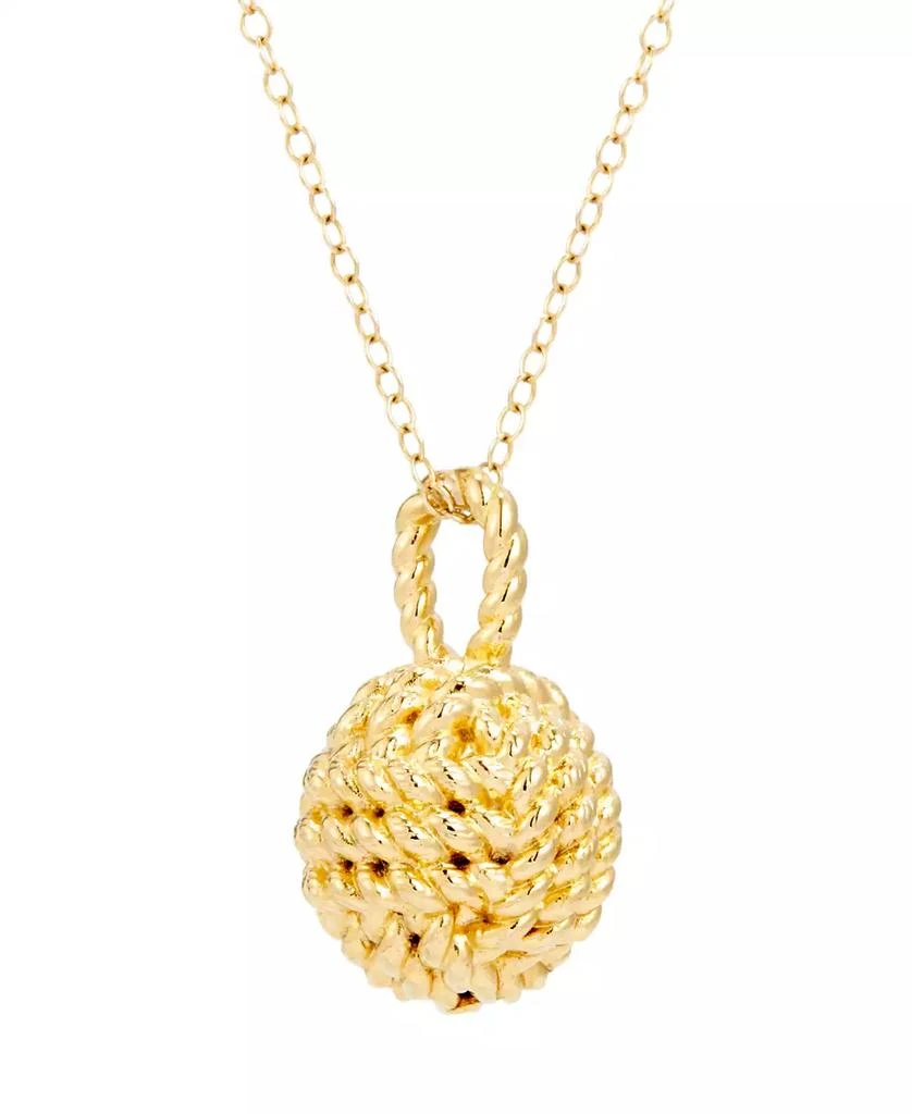 商品brook & york|Parker Knot 14K Gold Pendant,价格¥360,第1张图片