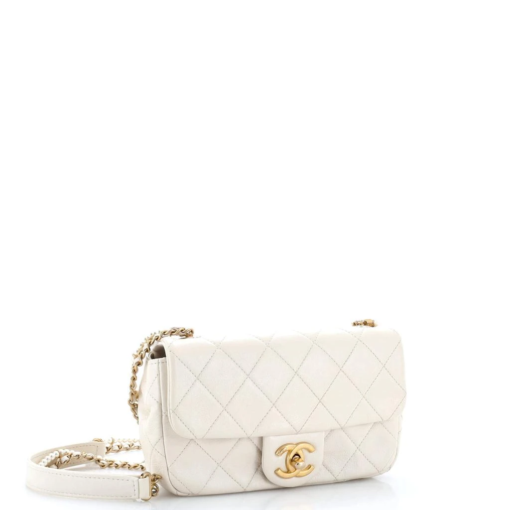 商品[二手商品] Chanel|Crystal Pearls Chain Flap Bag Quilted Calfskin Small,价格¥36352,第3张图片详细描述