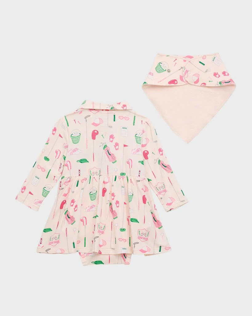 商品Angel Dear|Girl's Golf Polo Dress W/ Bandana Bib Set, Size 3M-24M,价格¥179,第2张图片详细描述