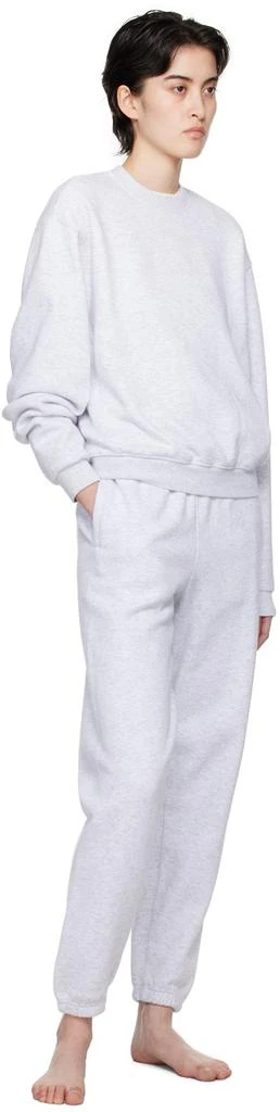 商品SKIMS|Gray Cotton Fleece Classic Crewneck Sweatshirt,价格¥646,第4张图片详细描述