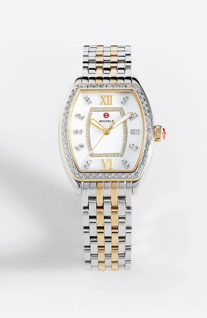 商品Michele|Women's Diamond Accent Interchangeable Stainless Steel Strap Watch, 31mm x 32mm - 0.63 ctw,价格¥11674,第4张图片详细描述