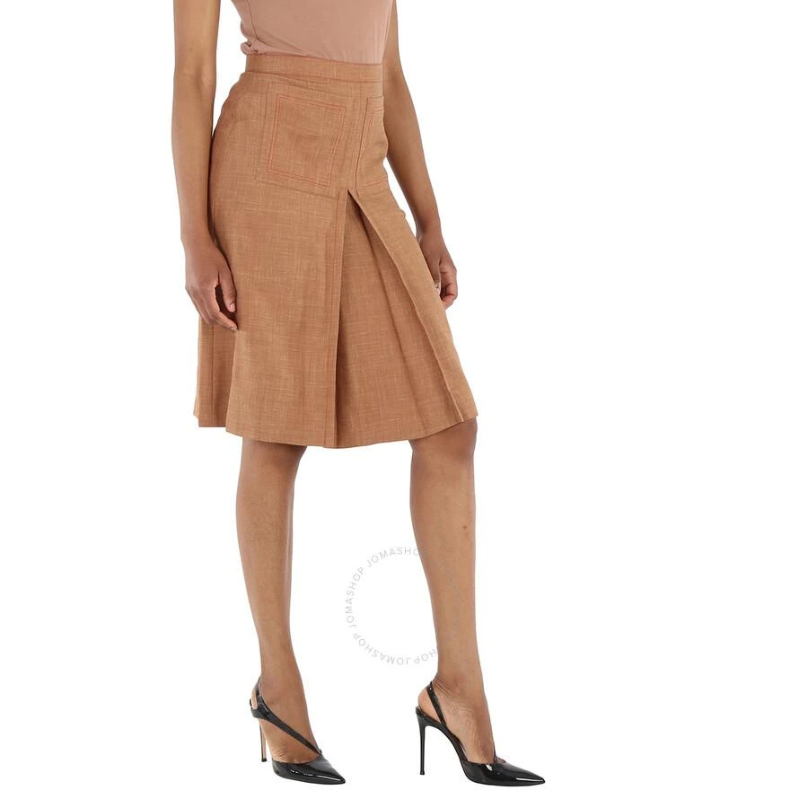 商品Burberry|Ladies Topstitch Detail Wool-blend A-line Skirt,价格¥1006,第2张图片详细描述