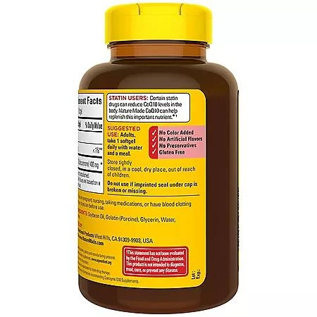 Nature Made CoQ10 400mg Softgels, 90 ct. 商品