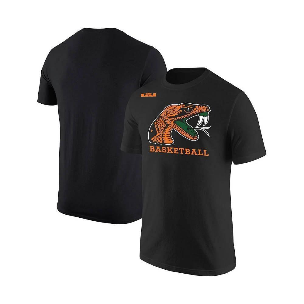 商品NIKE|Men's x LeBron James Black Florida A&M Rattlers Logo Collection Core T-shirt,价格¥143,第1张图片