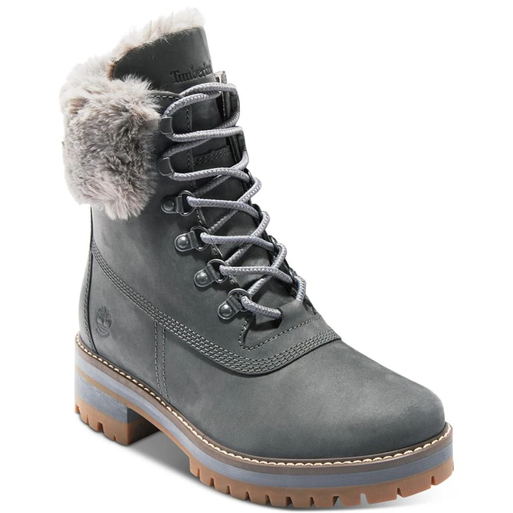 商品Timberland|Women's Courmayeur Valley 6" Faux Fur Waterproof Lug Sole Boots,价格¥530,第1张图片