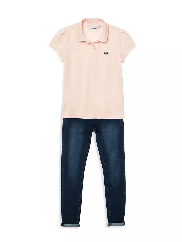 商品Lacoste|Little Girl's & Girl's Mini Pique Polo,价格¥228,第2张图片详细描述