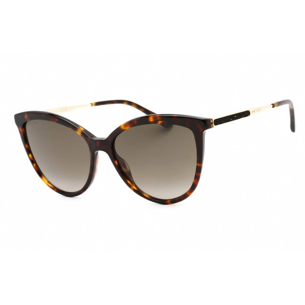 商品Jimmy Choo|Jimmy Choo Women's Sunglasses - Full Rim Havana Plastic Cat Eye | BELINDA/S 0086 HA,价格¥662,第1张图片