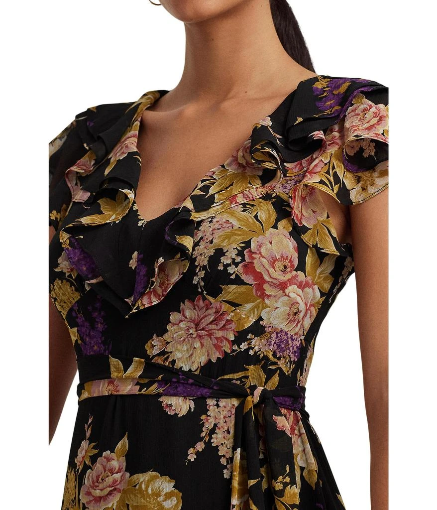 商品Ralph Lauren|Floral Belted Crinkle Georgette Gown,价格¥1388,第4张图片详细描述