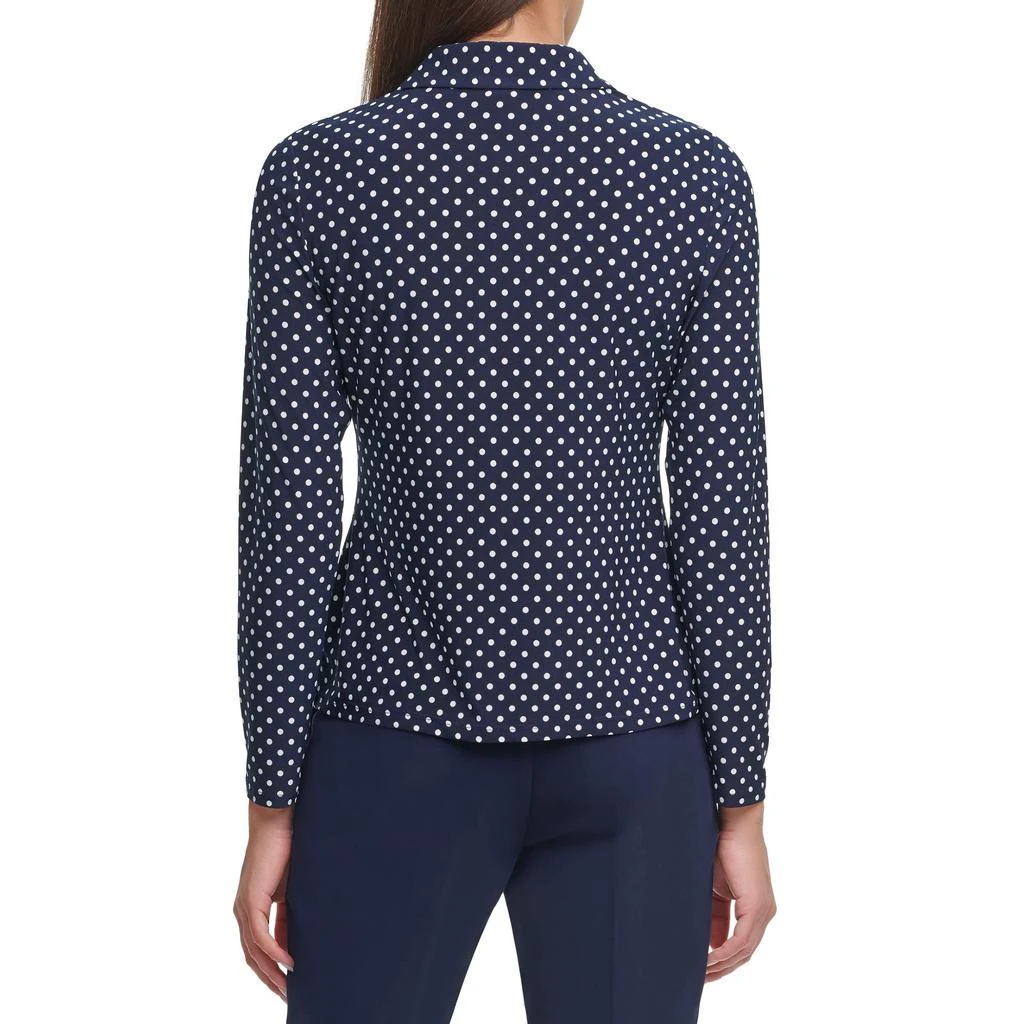 商品Tommy Hilfiger|Long Sleeve Collared Dot Top,价格¥441,第3张图片详细描述