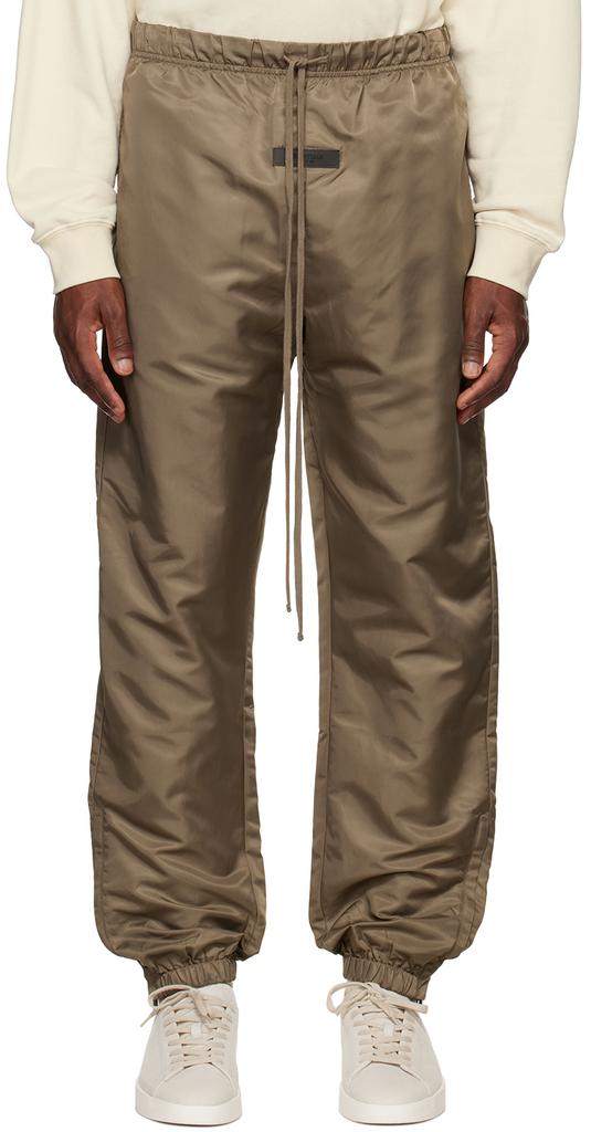 Brown Nylon Lounge Pants商品第1张图片规格展示