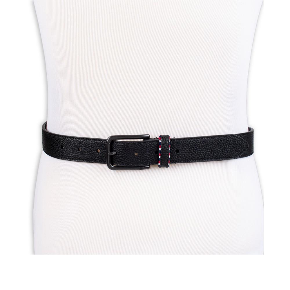 Men's Loop Harness Tonal Stitch Leather Belt商品第5张图片规格展示