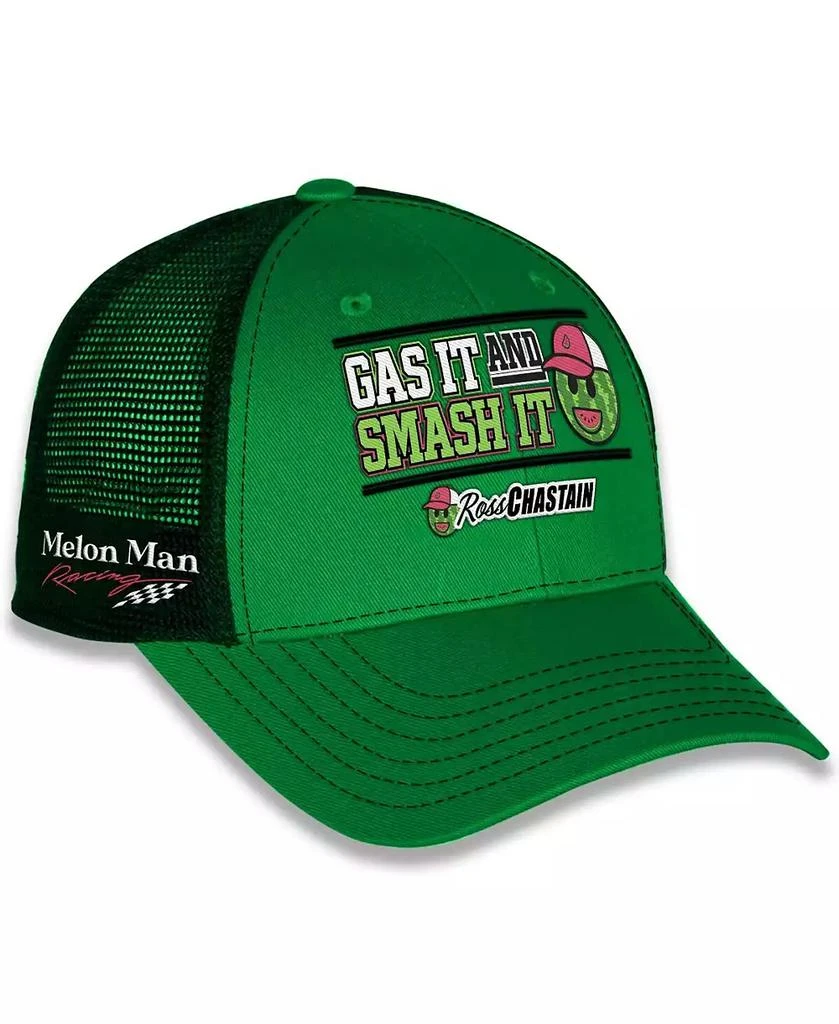 商品Trackhouse Racing Team Collection|Men's Green Ross Chastain Gas It or Smash It Melon Man Hat,价格¥185,第3张图片详细描述