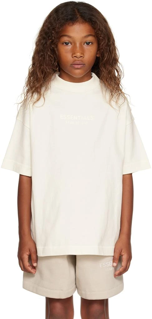 商品Essentials|Kids Off-White Bonded T-Shirt,价格¥376,第1张图片