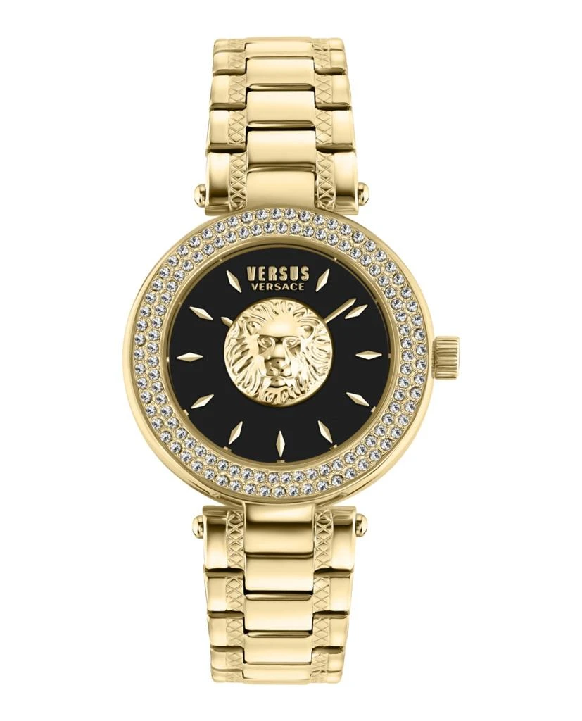 商品Versus Versace|Brick Lane Lion Crystal Watch,价格¥1137,第1张图片