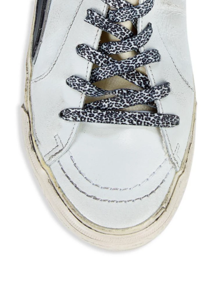 商品Golden Goose|Slide Distressed High-Top Sneakers,价格¥3222,第3张图片详细描述