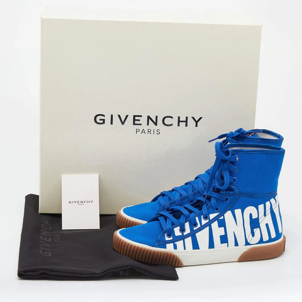 Givenchy Blue Canvas Boxing High Top Sneakers Size 37 商品