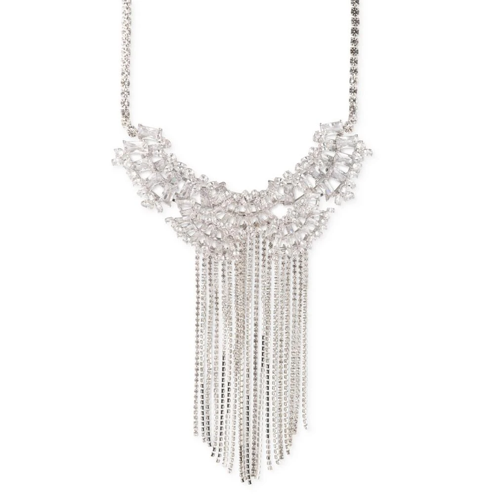 商品Givenchy|Silver-Tone Baguette Crystal & Cubic Zirconia Statement Necklace, 16" + 3" extender,价格¥1187,第1张图片