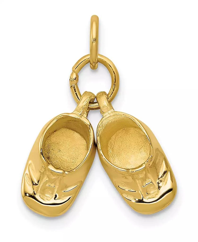 商品Macy's|Baby Shoes Charm in 14k Polished Yellow Gold,价格¥2244,第1张图片