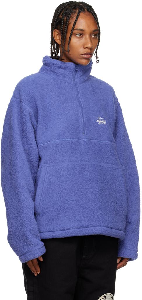 Blue Embroidered Sweatshirt商品第2张图片规格展示