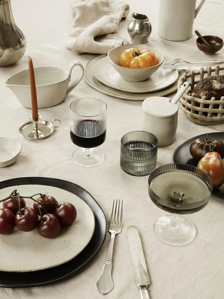 商品Ferm Living|Set Of 2 Ripple Wine Glasses,价格¥354,第2张图片详细描述