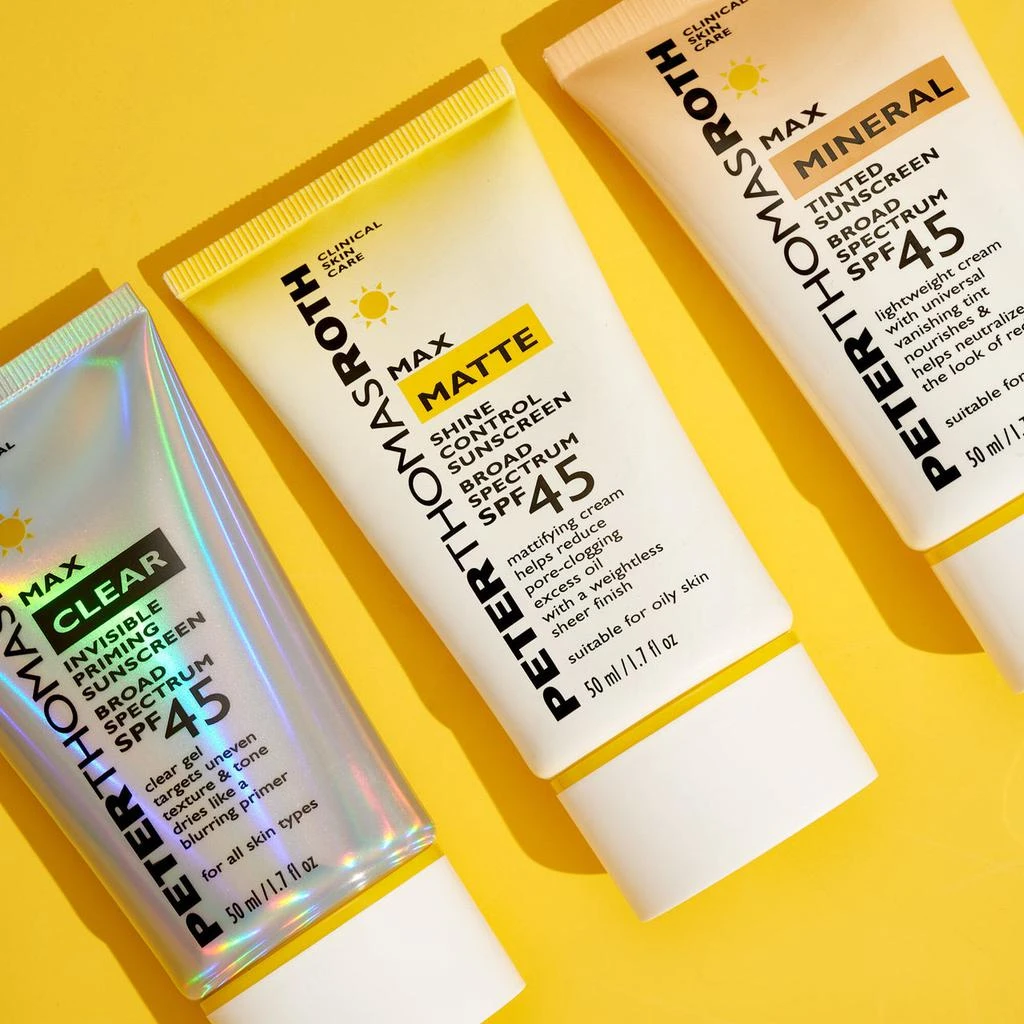 商品Peter Thomas Roth|Max Clear Invisible Priming Sunscreen Broad Spectrum SPF 45|50 ml / 1.7 fl oz,价格¥289,第4张图片详细描述