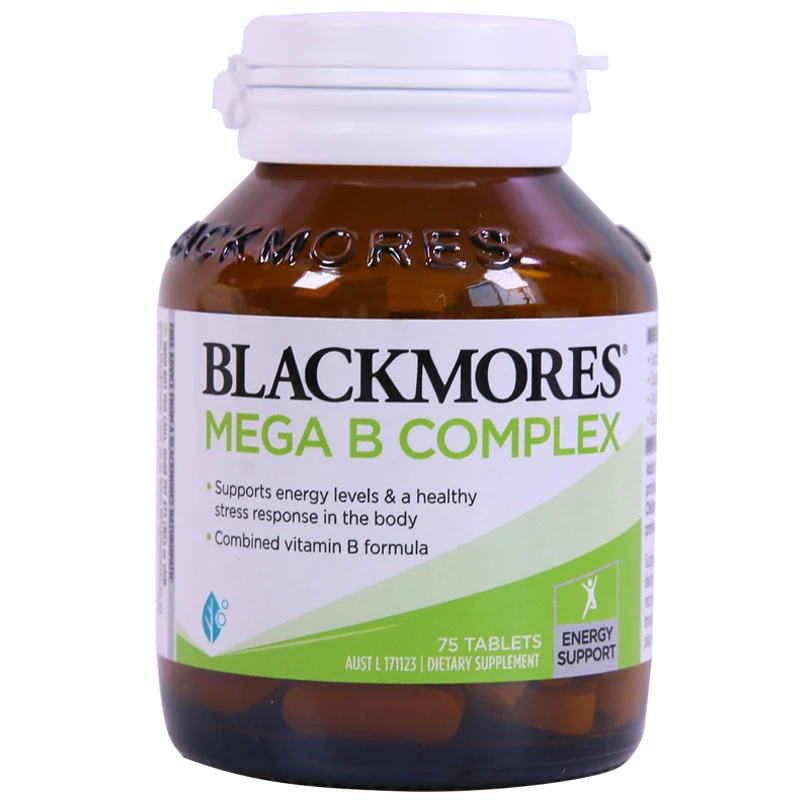 商品Blackmores|澳洲Blackmores澳佳宝高能复合维生素B族B群缓解压力疲劳睡眠75粒,价格¥127,第1张图片