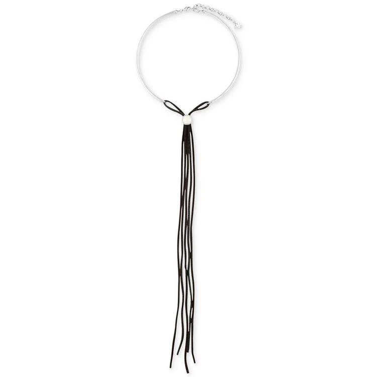 商品Lucky Brand|Silver-Tone Suede Fringe Collar Necklace,价格¥105,第1张图片