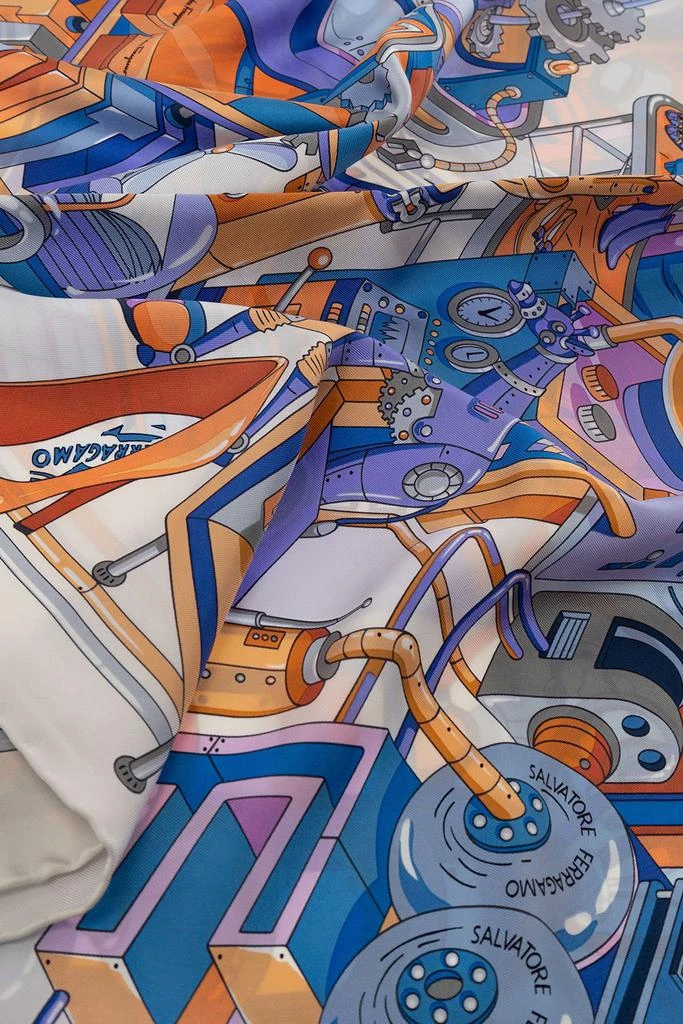 商品Salvatore Ferragamo|Salvatore Ferragamo Graphic Printed Scarf,价格¥1566,第3张图片详细描述