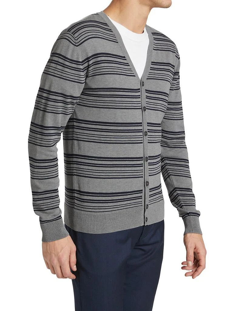 Saks Fifth Avenue COLLECTION Striped Cardigan Sweater 4