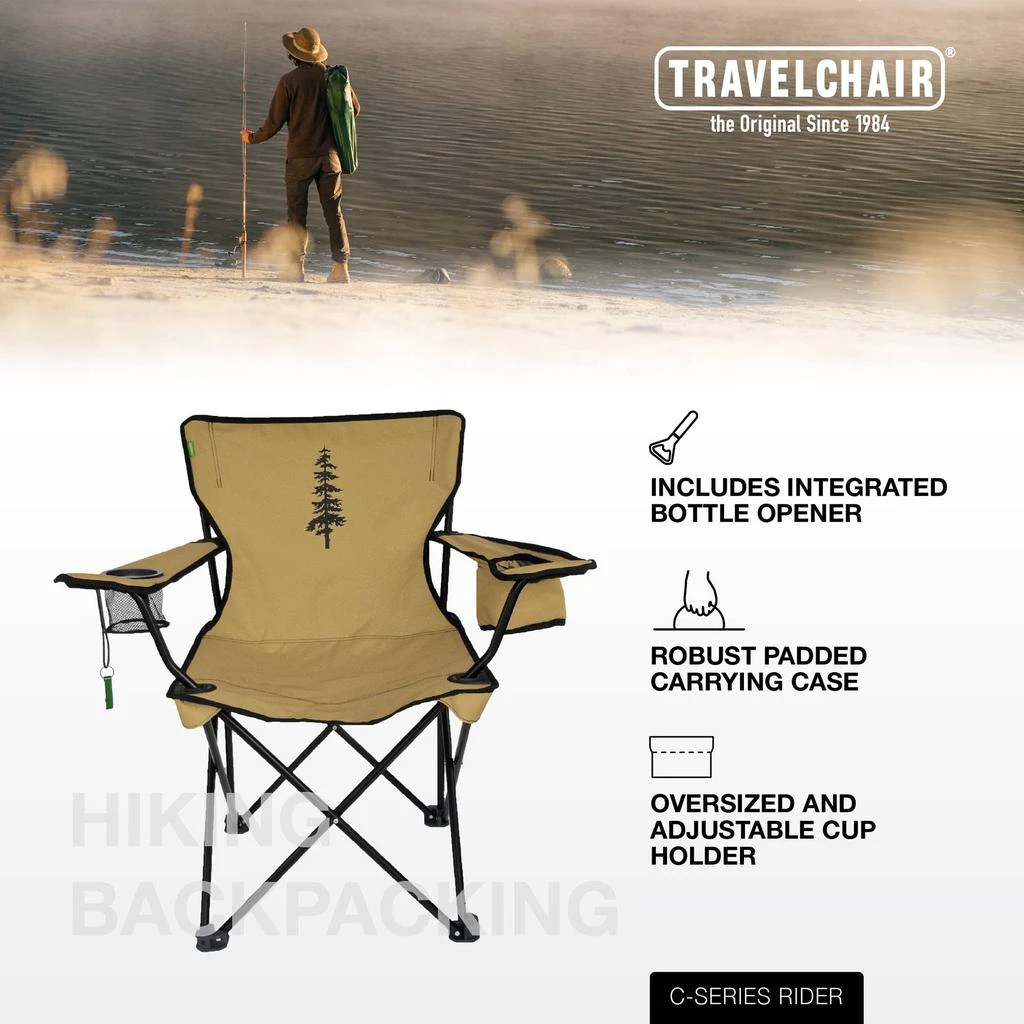 商品TravelChair|TravelChair C-Series Rider Chair with Repreve,价格¥742,第4张图片详细描述