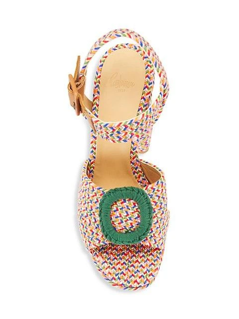 商品CASTAÑER|Amaia Woven Platform Ankle-Strap Sandals,价格¥1359,第5张图片详细描述