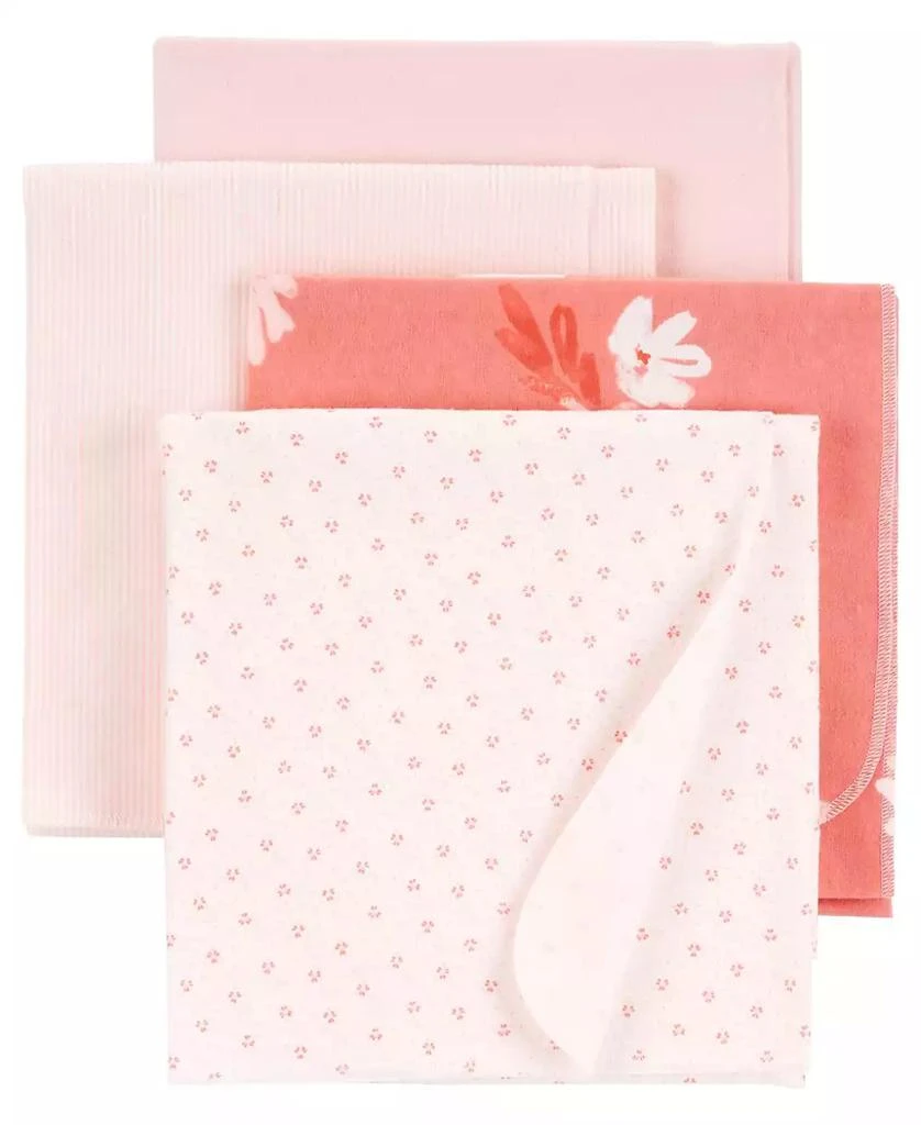 商品Carter's|Baby Girls Receiving Blankets, Pack of 4,价格¥240,第1张图片