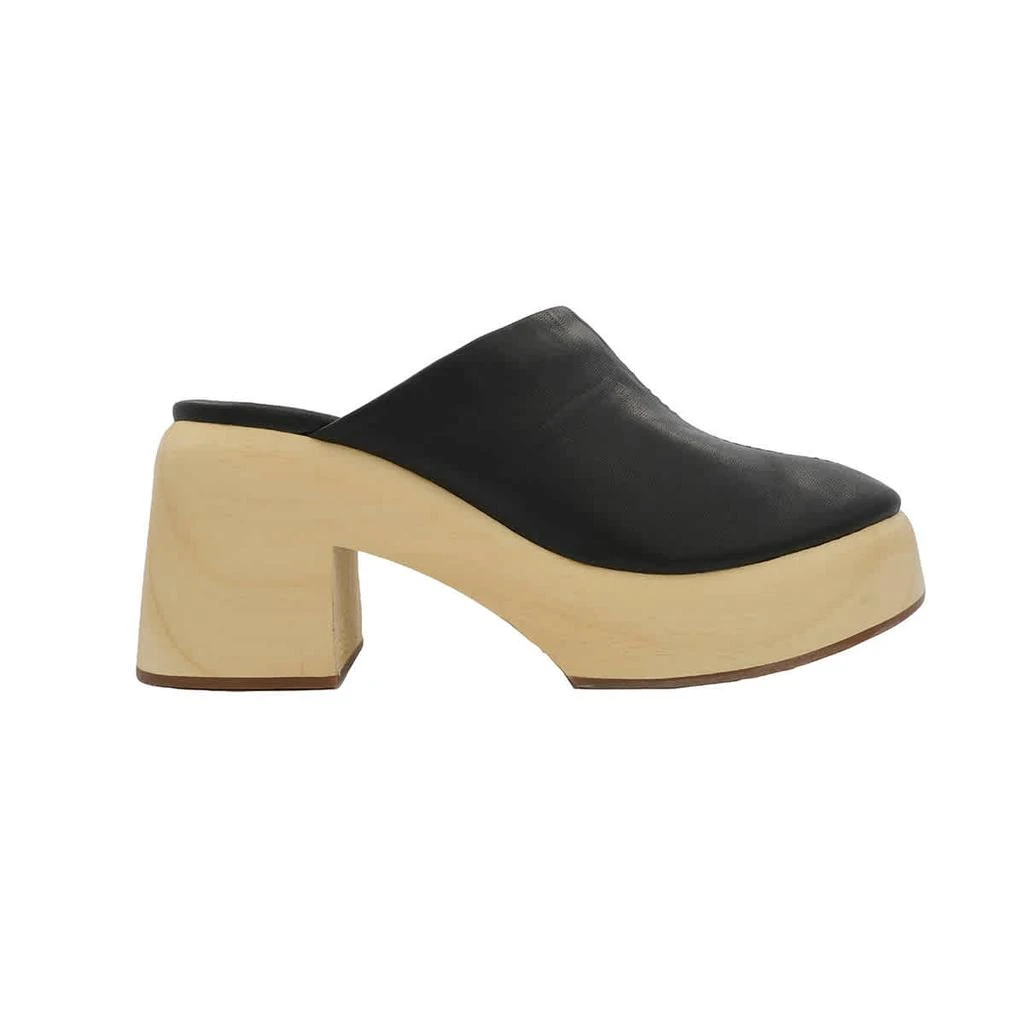 商品MIISTA|Ladies Robertha Black Platform Clogs,价格¥383,第1张图片