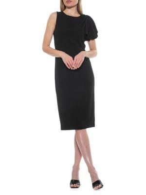 Amazon Draped Midi Sheath Dress商品第7张图片规格展示