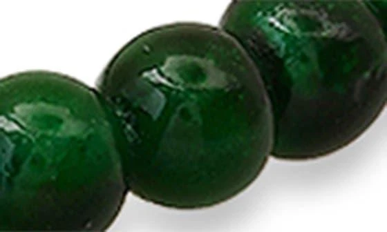 商品HMY JEWELRY|Men's Sterling Silver Cross Jade Beaded Stretch Bracelet,价格¥284,第2张图片详细描述