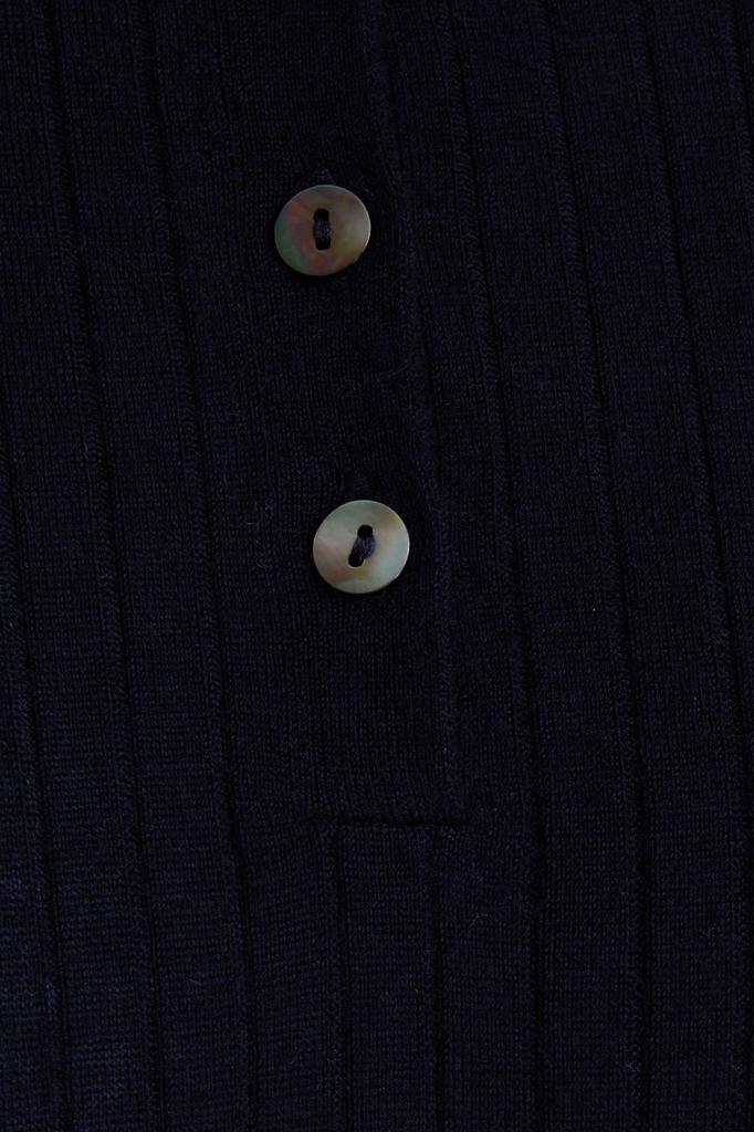 商品N.PEAL|Ribbed cashmere polo shirt,价格¥1891,第6张图片详细描述