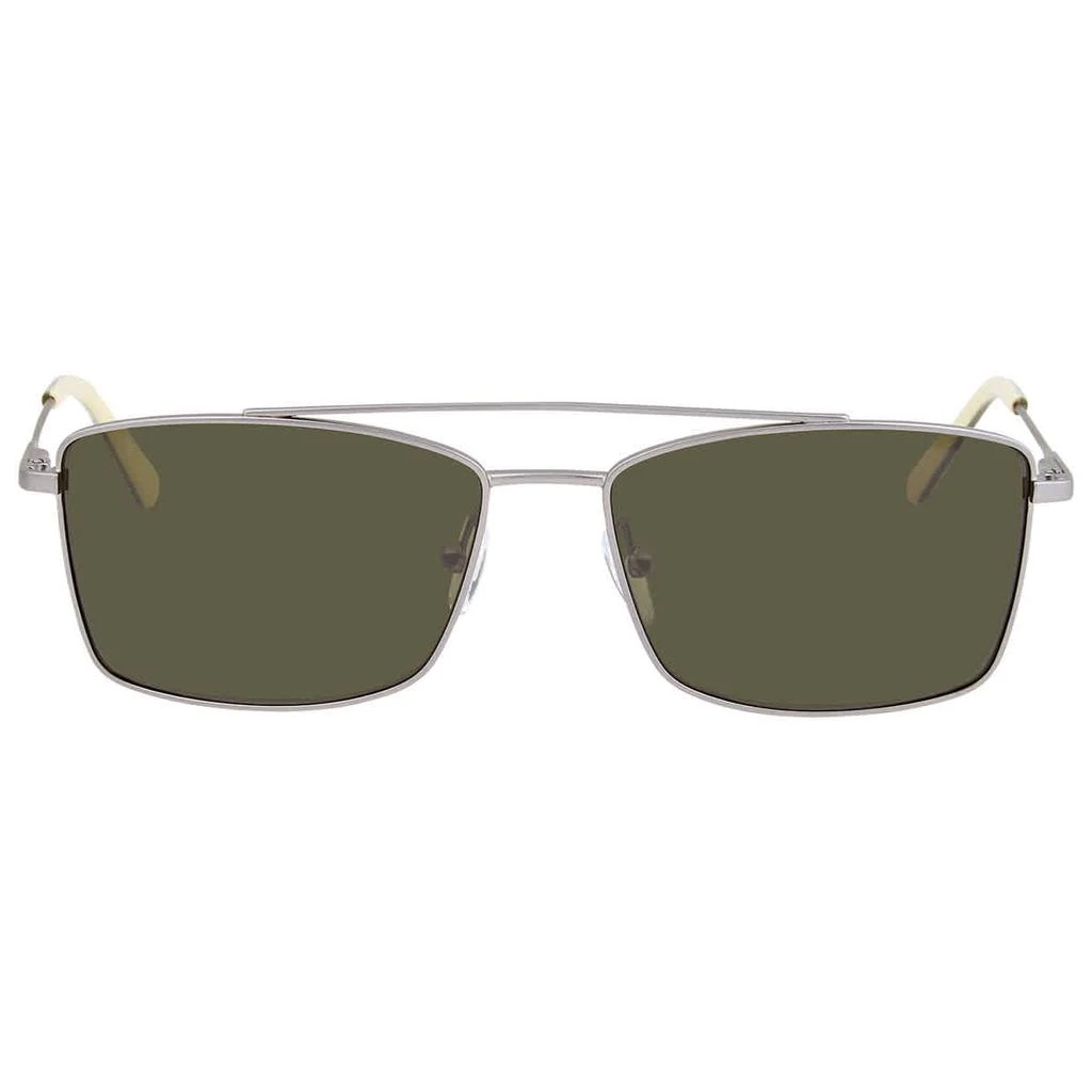 商品Calvin Klein|Calvin Klein Green Rectangular Mens Sunglasses CK18117S 008 56,价格¥296,第2张图片详细描述