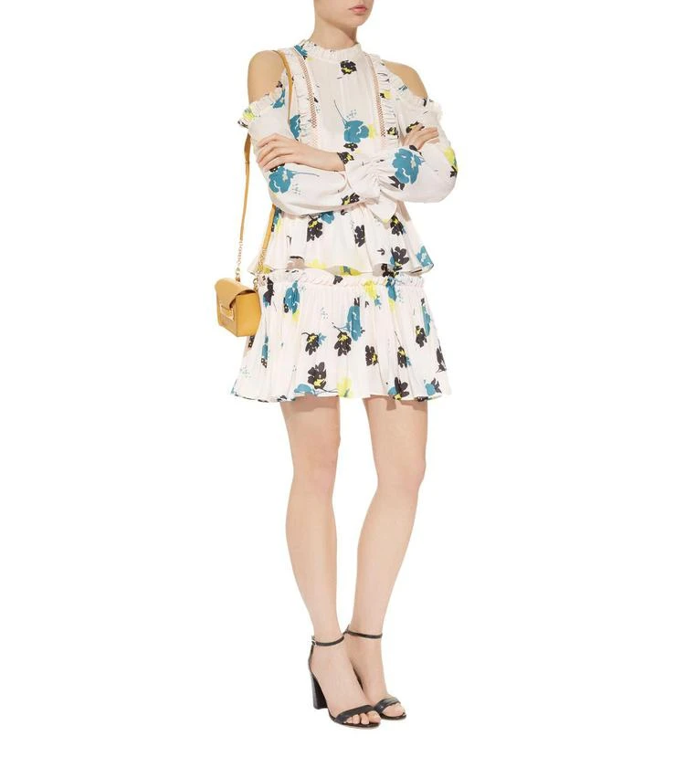 商品Self Portrait|Floral Cold Shoulder Mini Dress,价格¥3130,第5张图片详细描述