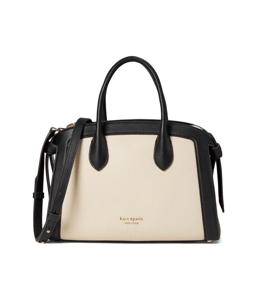 商品Kate Spade|Knott Color-Blocked Pebbled Leather Medium Zip Top Satchel,价格¥2526,第1张图片