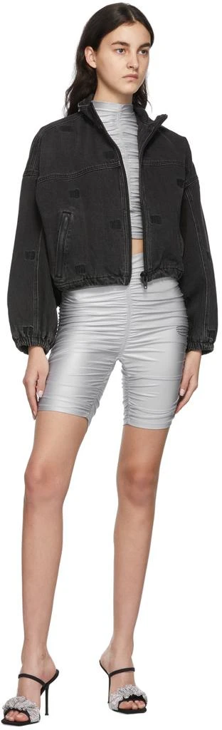 商品Alexander Wang|Grey Ruched Bike Shorts,价格¥1174,第4张图片详细描述