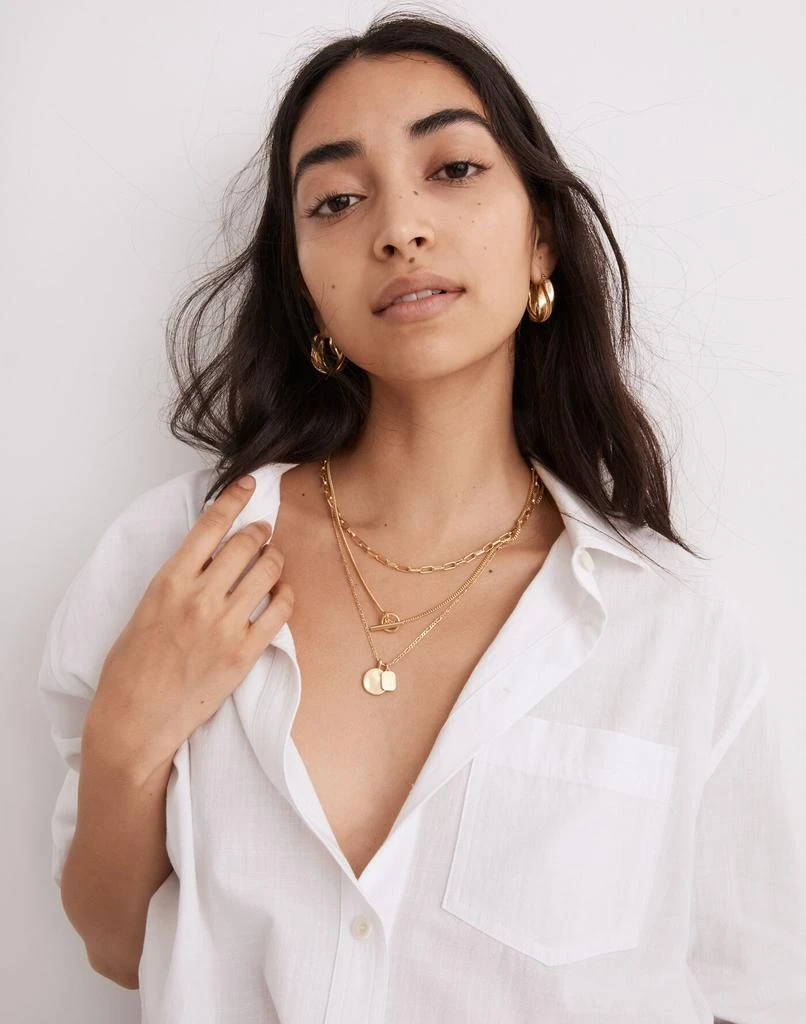 商品Madewell|Toggle Chain Necklace Set,价格¥319,第2张图片详细描述