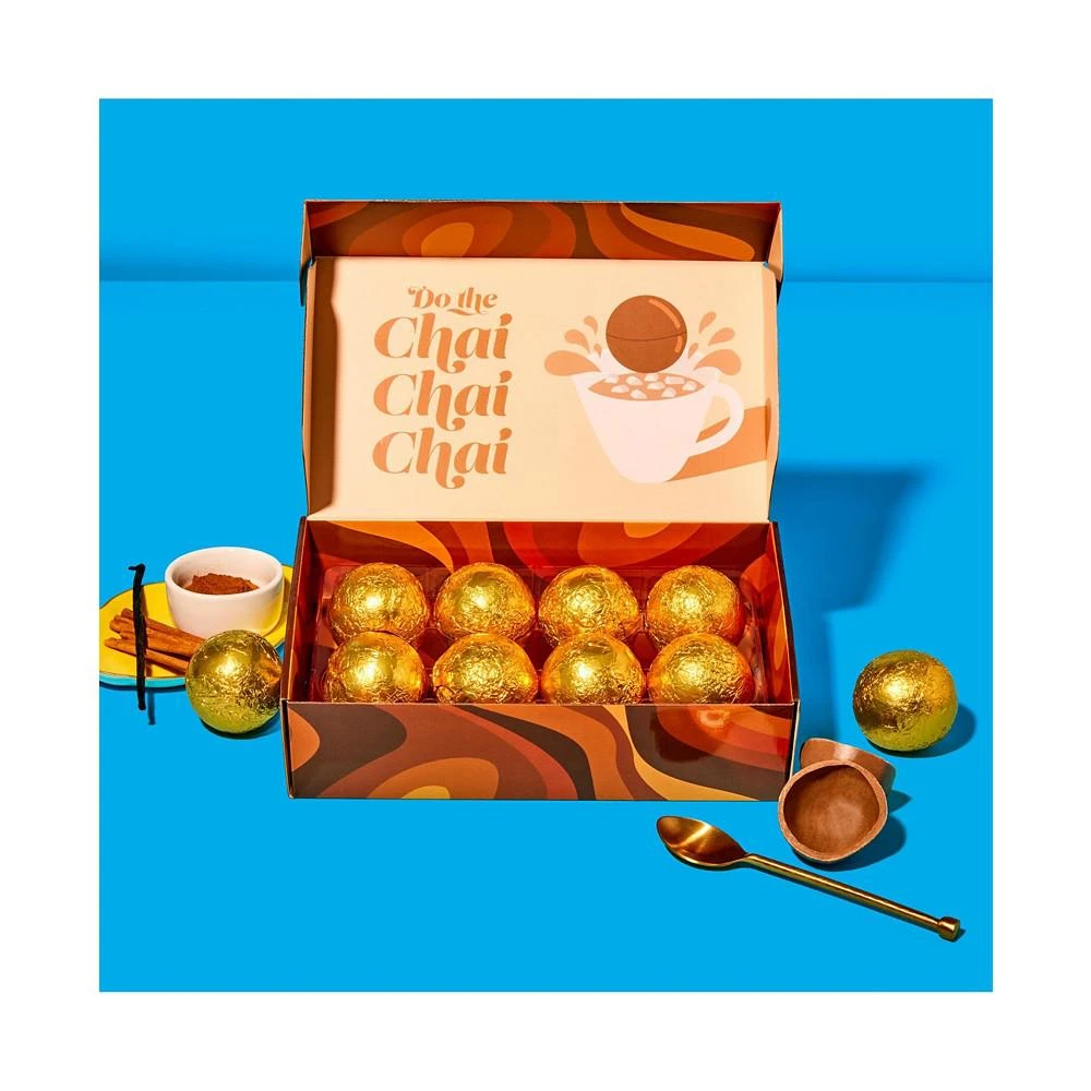 商品Thoughtfully|BomBombs, Chai Tea Latte Bomb Gift Set, Set of 8,价格¥224,第2张图片详细描述