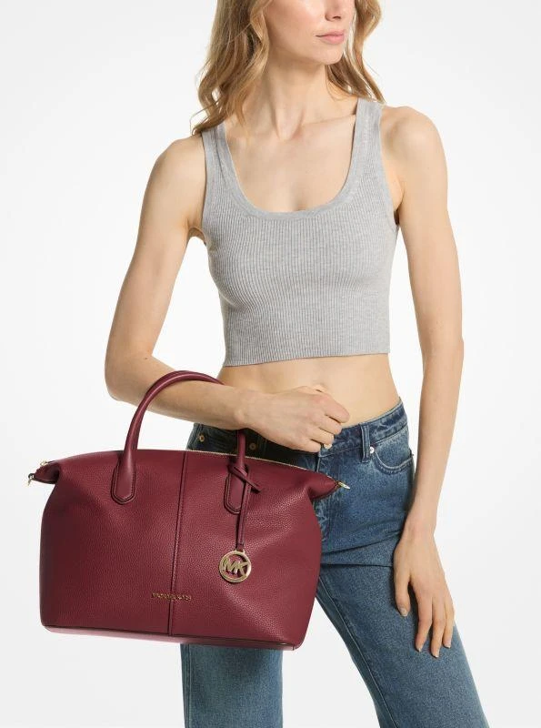 商品Michael Kors|Hyde Large Pebbled Leather Satchel,价格¥739,第3张图片详细描述