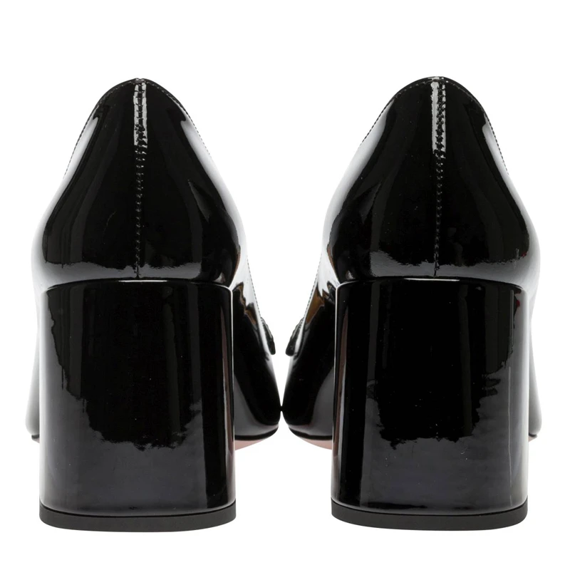 PRADA 女士黑色皮革高跟鞋 1D017M-069-F0002 商品